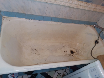 Реставрация ванны наливным акрилом в Черновцах